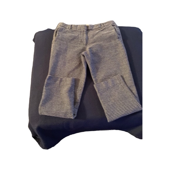 J. Crew cafe capri size 4 dark blue and white pattern - Picture 2 of 5